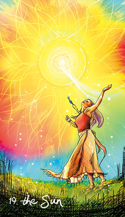 Light Seer’s Tarot - The sun tarot card.